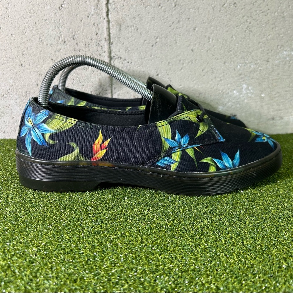 Dr. Martens Morada Black Tropical Floral Low Sneakers Shoes Women’s 9